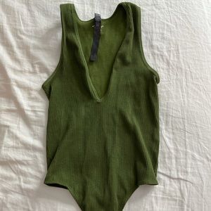 Army Green Body Suit from Urban Outfitters